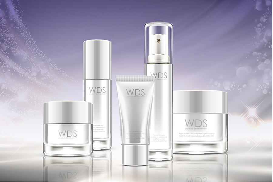 Red skincare product photography by WDS